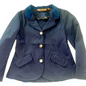Kathryn Lily Equestrian Navy Blue Horse show jacket.  Worn once. Like new size 6